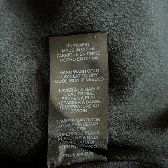 Leyden Women's Sleeveless V Neck Tank Top in Black Size XL - Picture 5 of 6